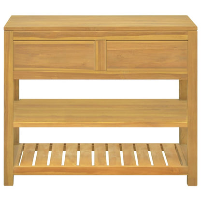 Mobile da Bagno 90x45x75 cm in Legno Massello di Teak