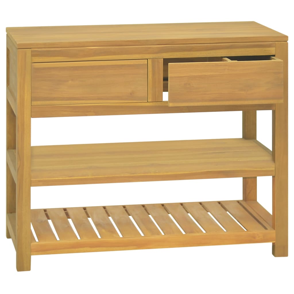 Mobile da Bagno 90x45x75 cm in Legno Massello di Teak