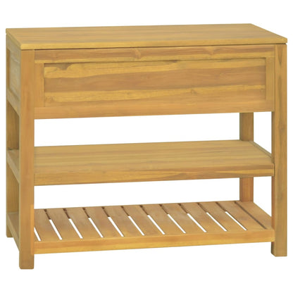 Mobile da Bagno 90x45x75 cm in Legno Massello di Teak