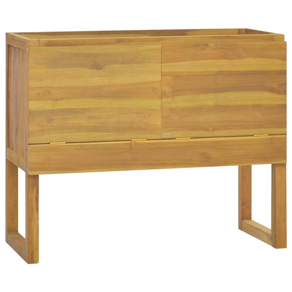Mobile da Bagno 90x40x75,5 cm in Legno Massello di Teak