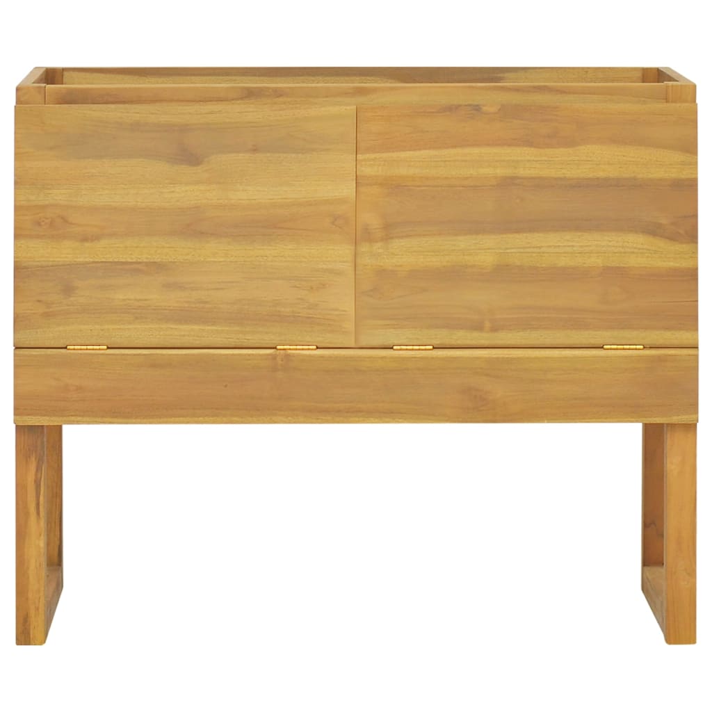Mobile da Bagno 90x40x75,5 cm in Legno Massello di Teak