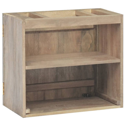 Mobile da Bagno a Parete 45x30x40 cm in Legno Massello di Teak