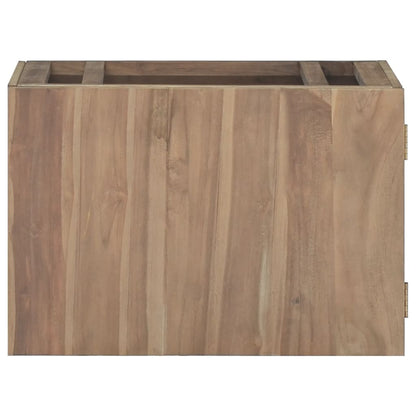 Mobile da Bagno a Parete 60x39x40 cm in Legno Massello di Teak