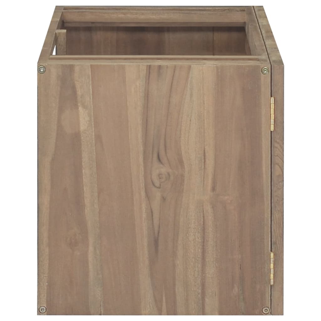 Mobile da Bagno a Parete 90x39x40 cm in Legno Massello di Teak