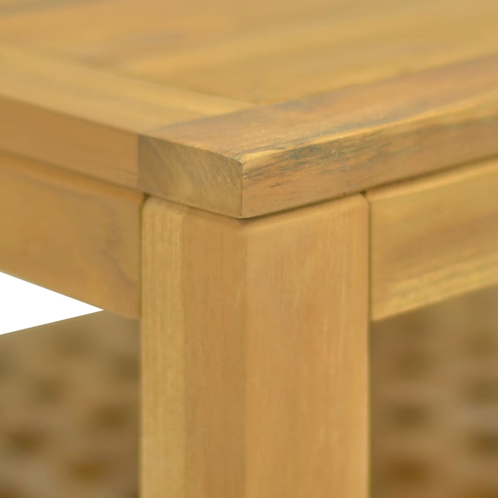 Tavolino da Salotto 60x60x40 cm in Legno Massello di Teak