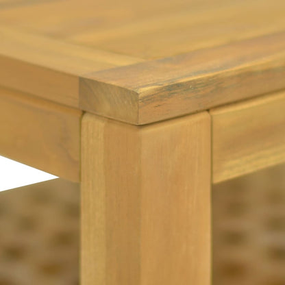 Tavolino da Salotto 60x60x40 cm in Legno Massello di Teak