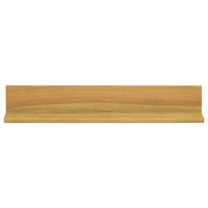 Mensole da Parete 2 pz 60x10x10 cm in Legno Massello di Teak