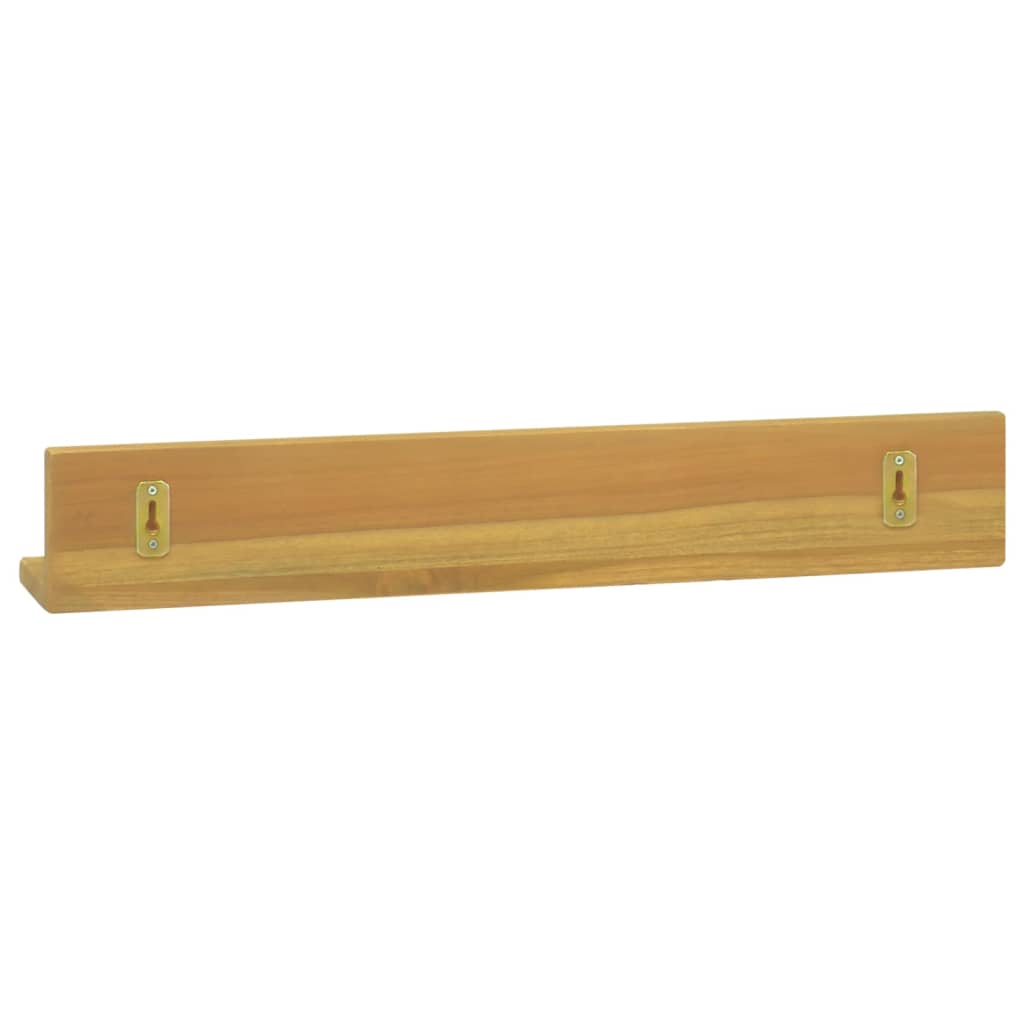 Mensole da Parete 2 pz 60x10x10 cm in Legno Massello di Teak