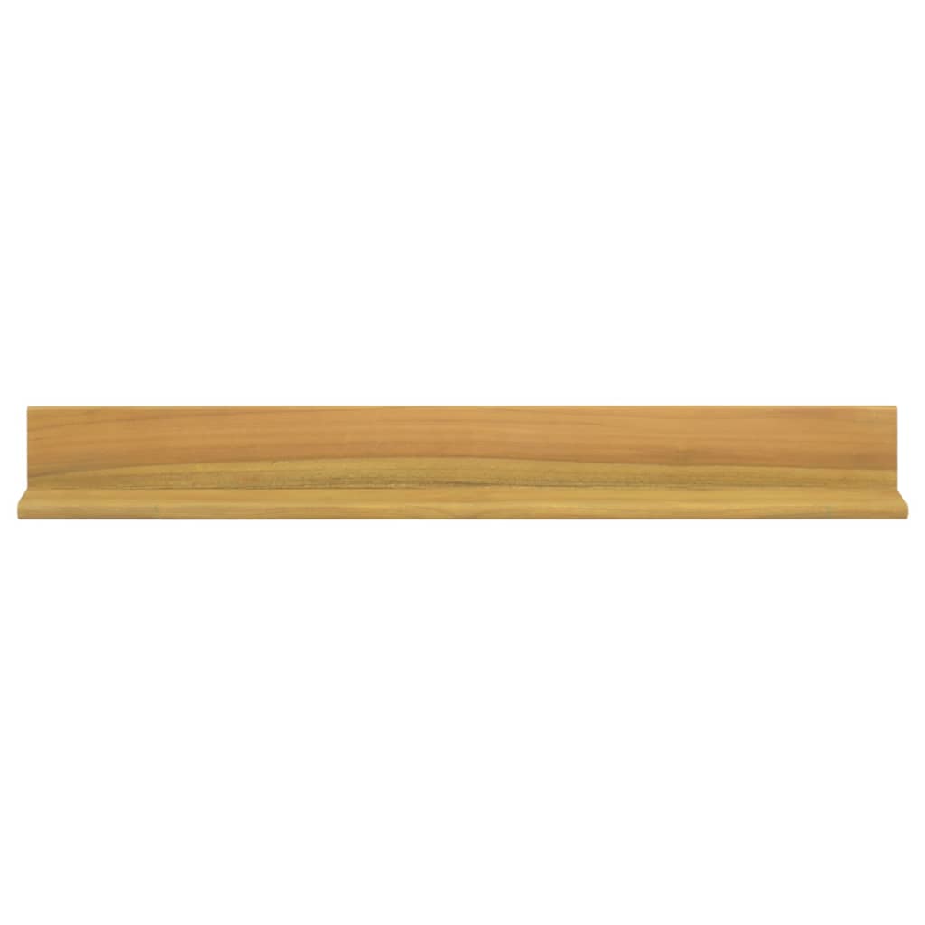 Mensole da Parete 2 pz 90x10x10 cm in Legno Massello di Teak