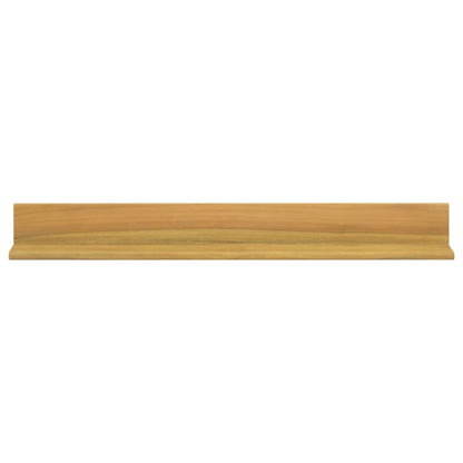 Mensole da Parete 2 pz 90x10x10 cm in Legno Massello di Teak