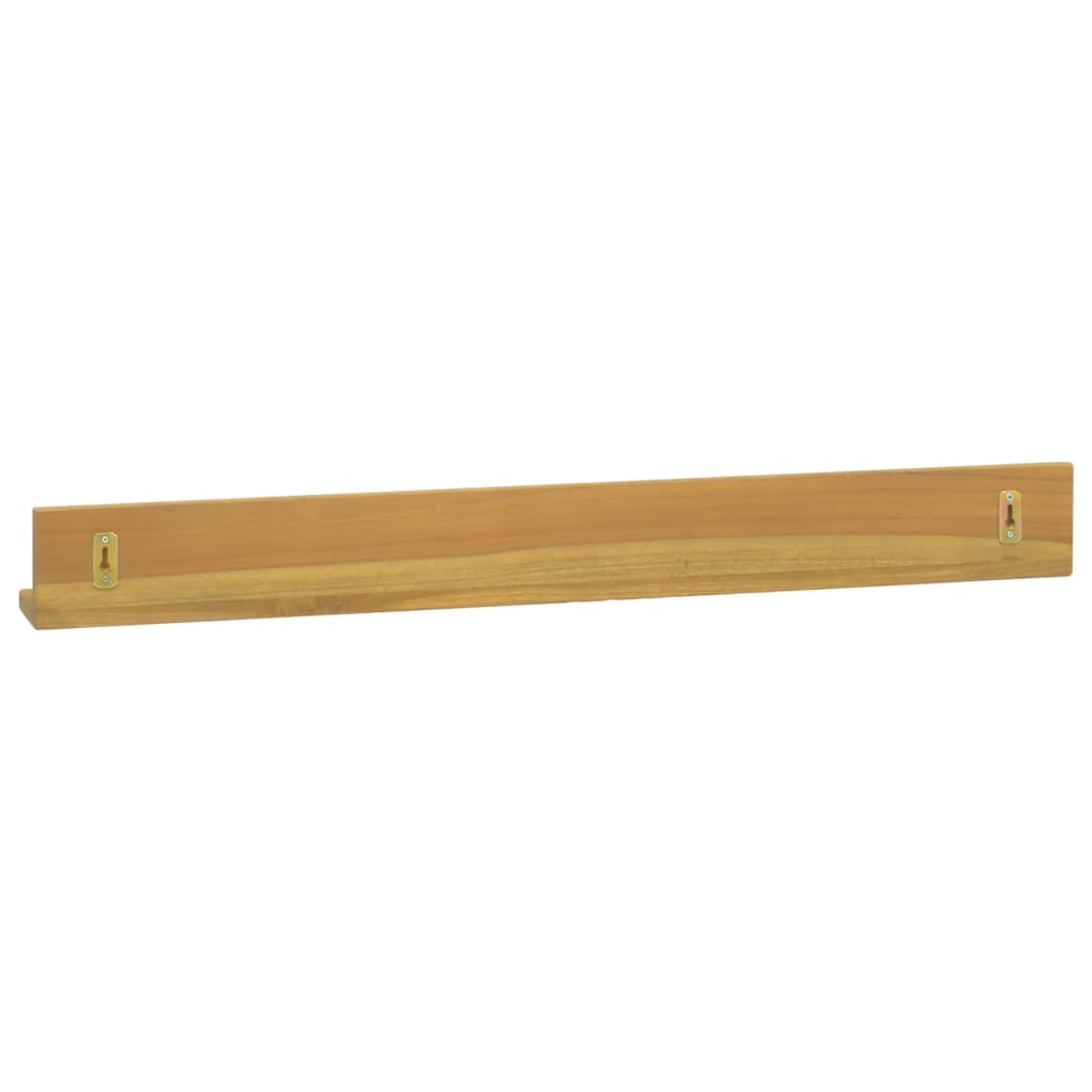 Mensole da Parete 2 pz 90x10x10 cm in Legno Massello di Teak