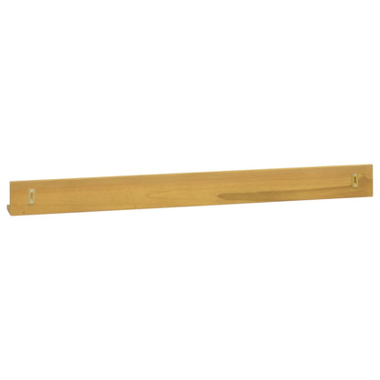 Mensole da Parete 2 pz 110x10x10 cm in Legno Massello di Teak
