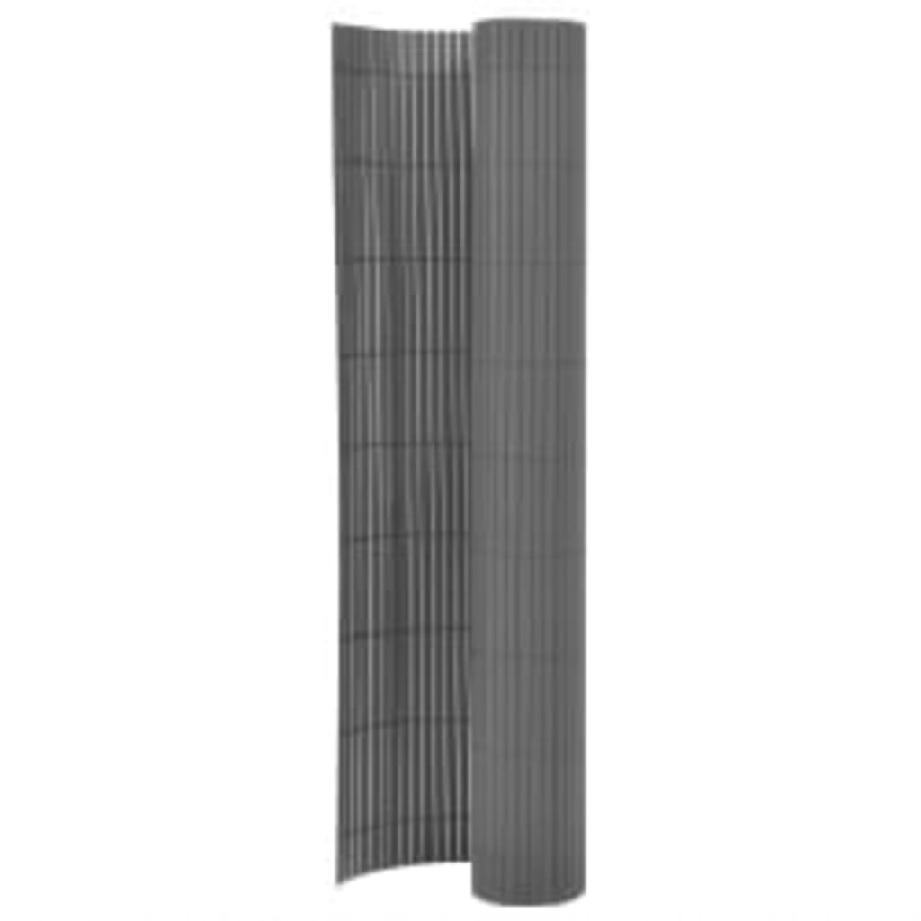 Recinzione da Giardino a Doppio Lato 90x400 cm Grigia
