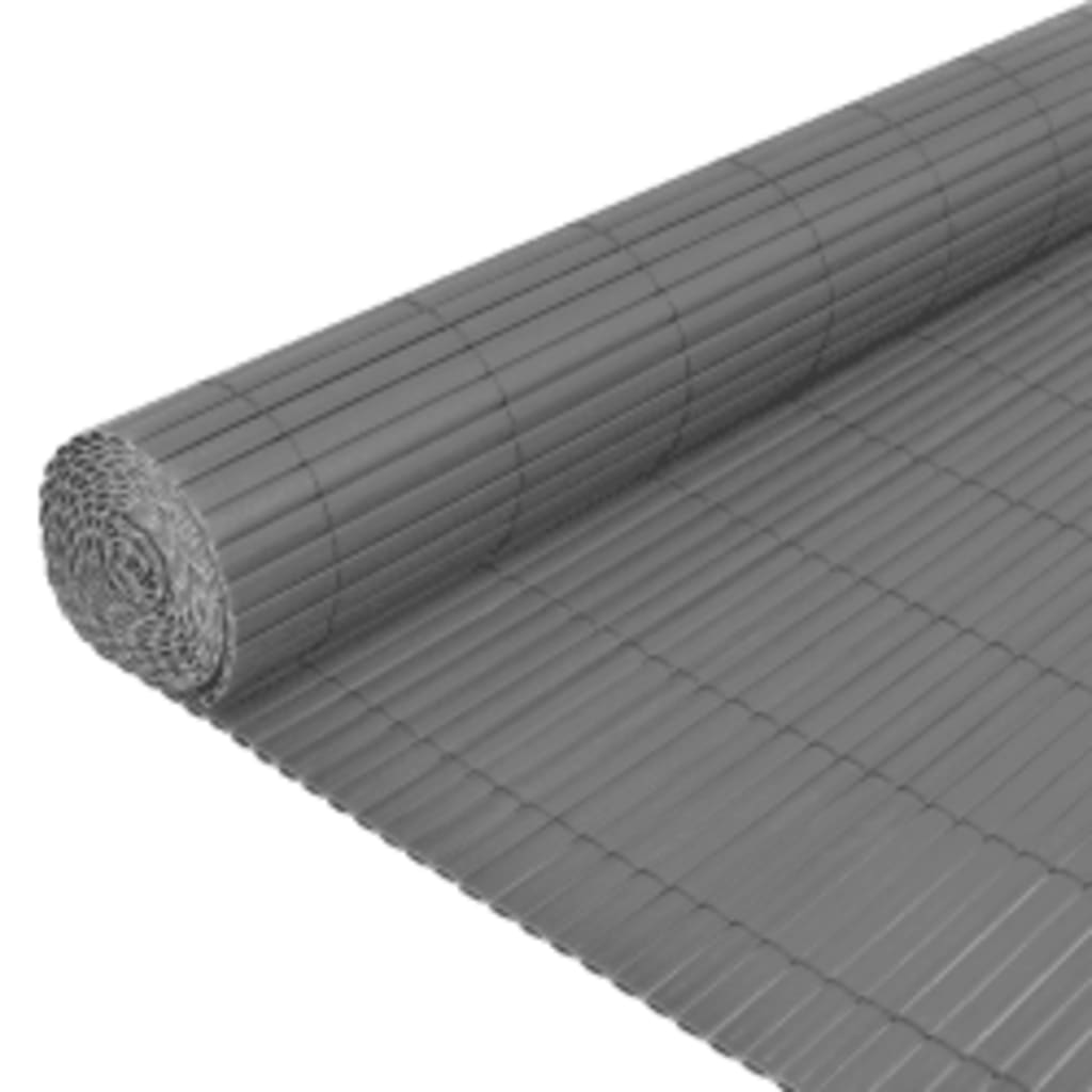 Recinzione da Giardino a Doppio Lato 90x400 cm Grigia