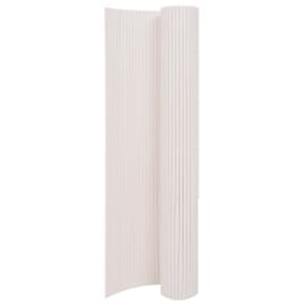 Recinzione da Giardino a Doppio Lato 110x300 cm Bianca