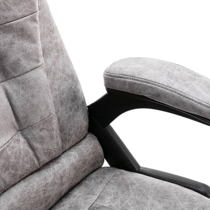 Sedia da Ufficio Grigio Chiaro in Scamosciato