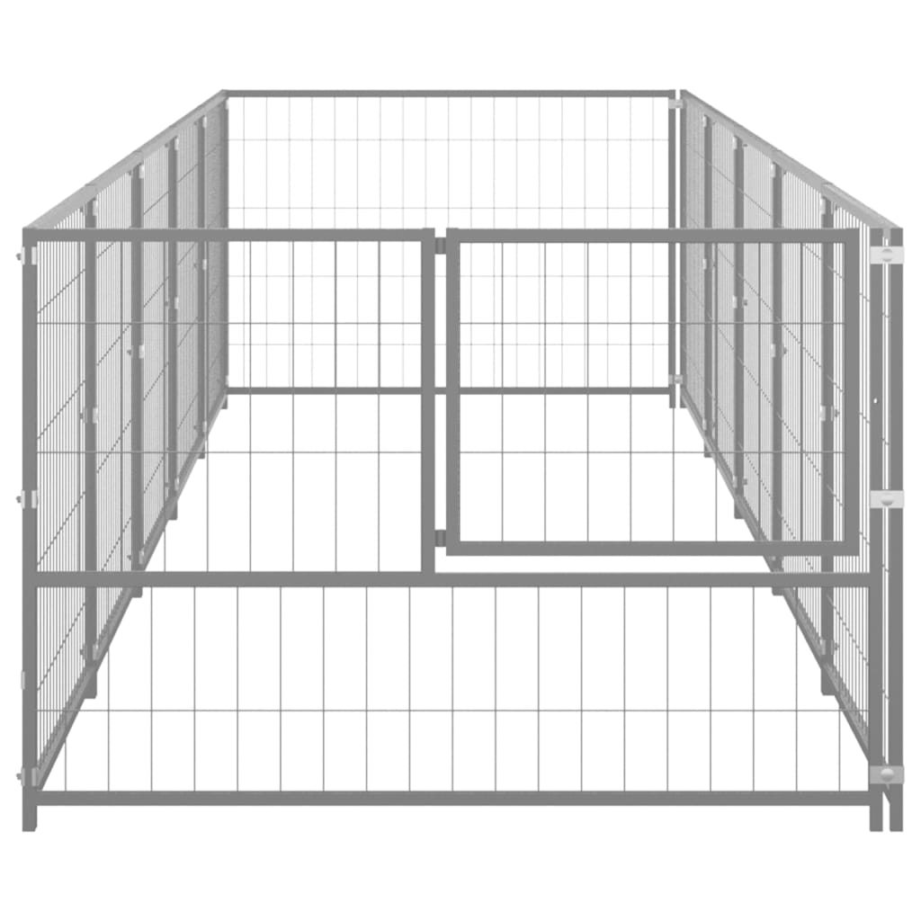 Gabbia per Cani Argento 5 mÂ² in Acciaio