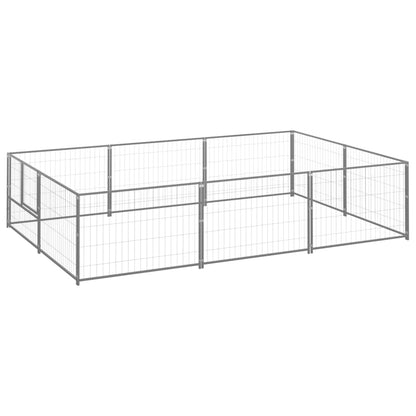 Gabbia per Cani Argento 6 mÂ² in Acciaio