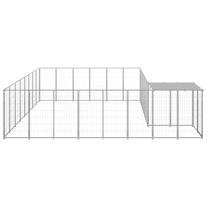 Gabbia per Cani Argento 15,73 mÂ² in Acciaio