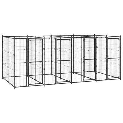 Gabbia per Cani da Esterno in Acciaio 9,68 mÂ²