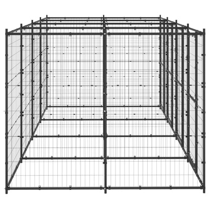 Gabbia per Cani da Esterno in Acciaio 9,68 mÂ²