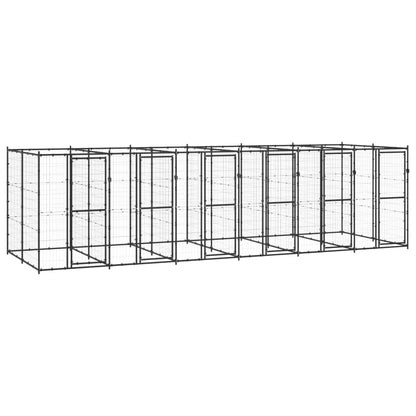 Gabbia per Cani da Esterno in Acciaio 14,52 mÂ²