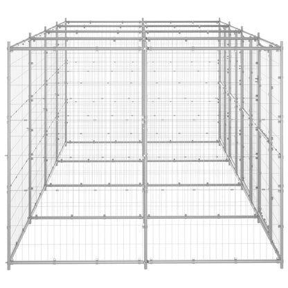 Gabbia per Cani da Esterno in Acciaio Zincato 9,68 mÂ²