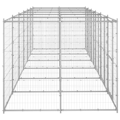 Gabbia per Cani da Esterno in Acciaio Zincato 14,52 mÃ‚Â²
