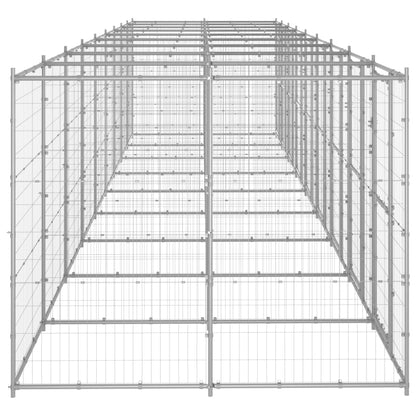 Gabbia per Cani da Esterno in Acciaio Zincato 21,78mÂ²