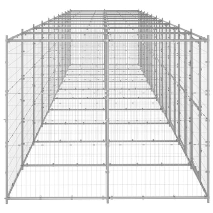 Gabbia per Cani da Esterno in Acciaio Zincato 24,2 mÂ²