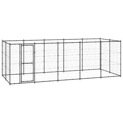 Gabbia per Cani da Esterno in Acciaio 12,1 mÂ²