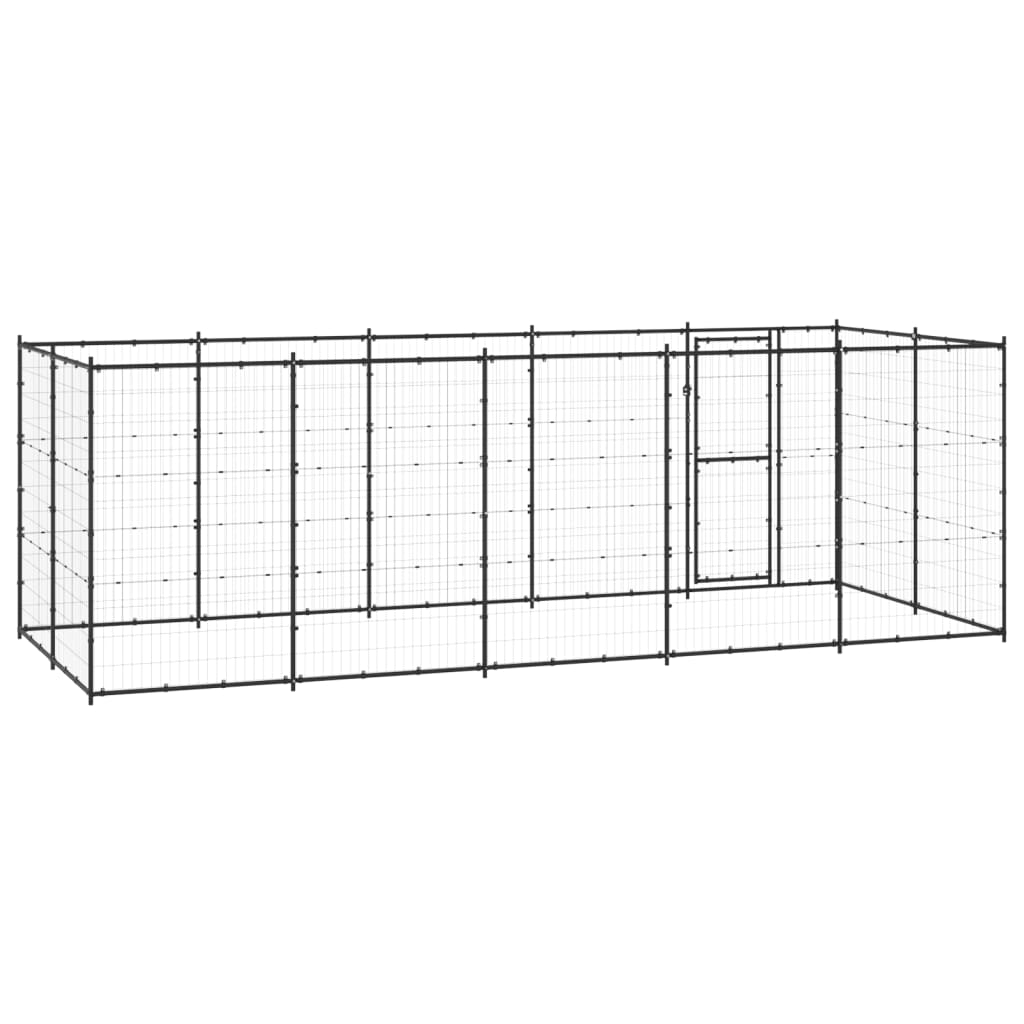 Gabbia per Cani da Esterno in Acciaio 12,1 mÂ²