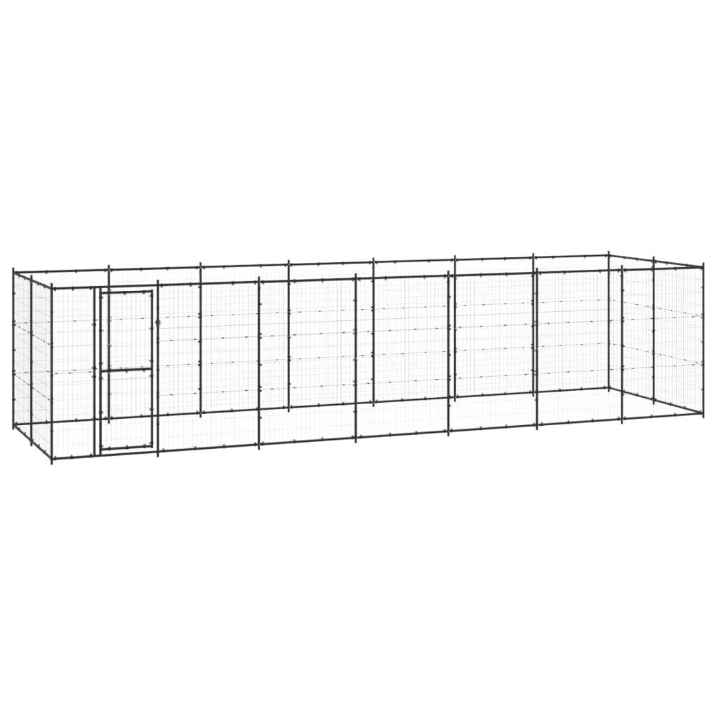 Gabbia per Cani da Esterno in Acciaio 16,94 mÂ²