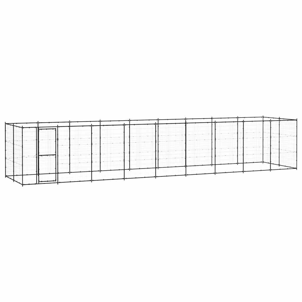 Gabbia per Cani da Esterno in Acciaio 21,78 mÂ²