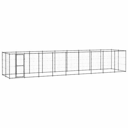 Gabbia per Cani da Esterno in Acciaio 21,78 mÂ²