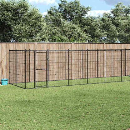 Gabbia per Cani da Esterno in Acciaio 21,78 mÂ²