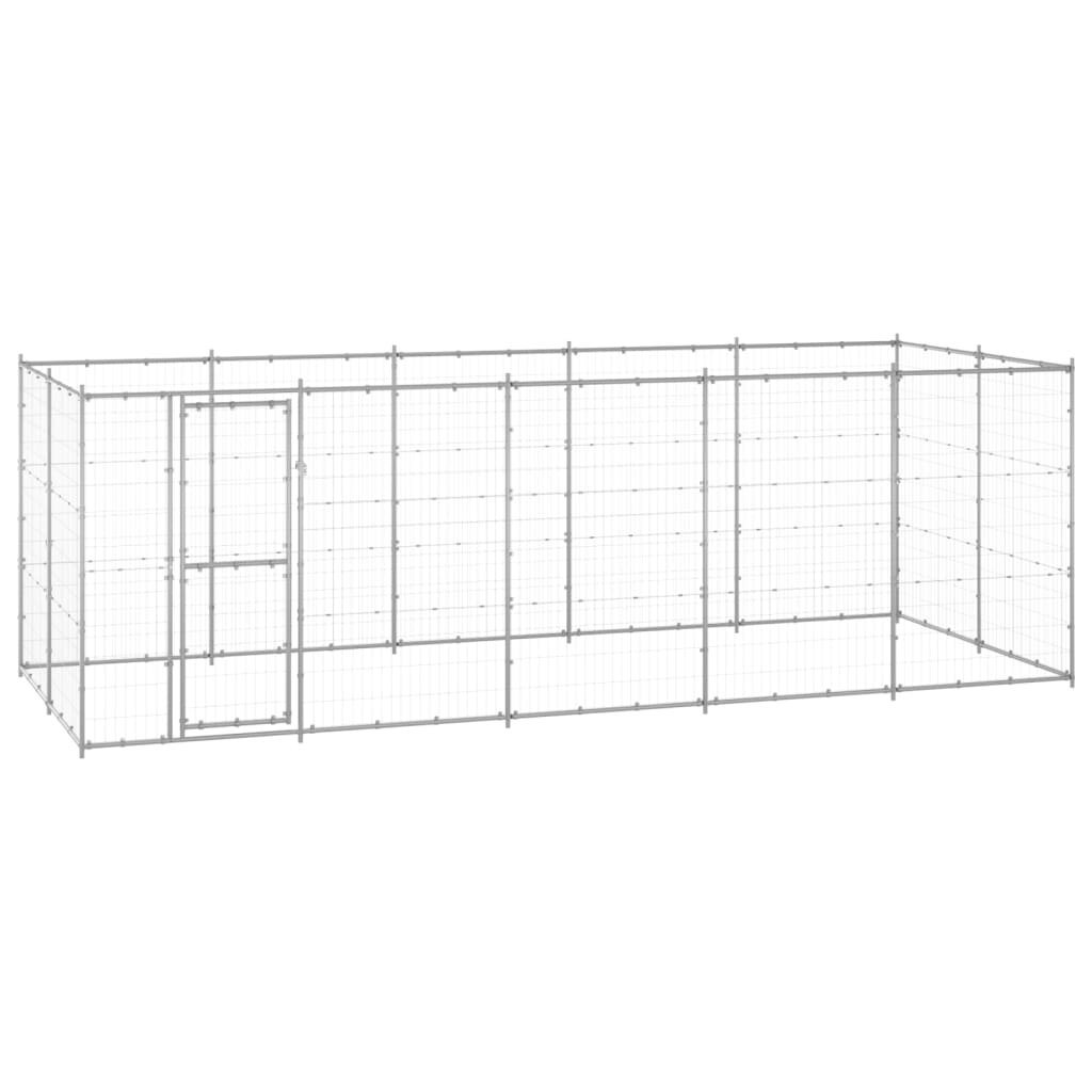 Gabbia per Cani da Esterno in Acciaio Zincato 12,1 mÃ‚Â²