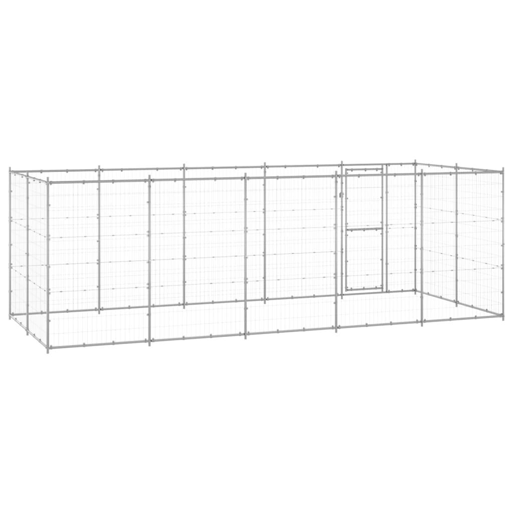 Gabbia per Cani da Esterno in Acciaio Zincato 12,1 mÃ‚Â²