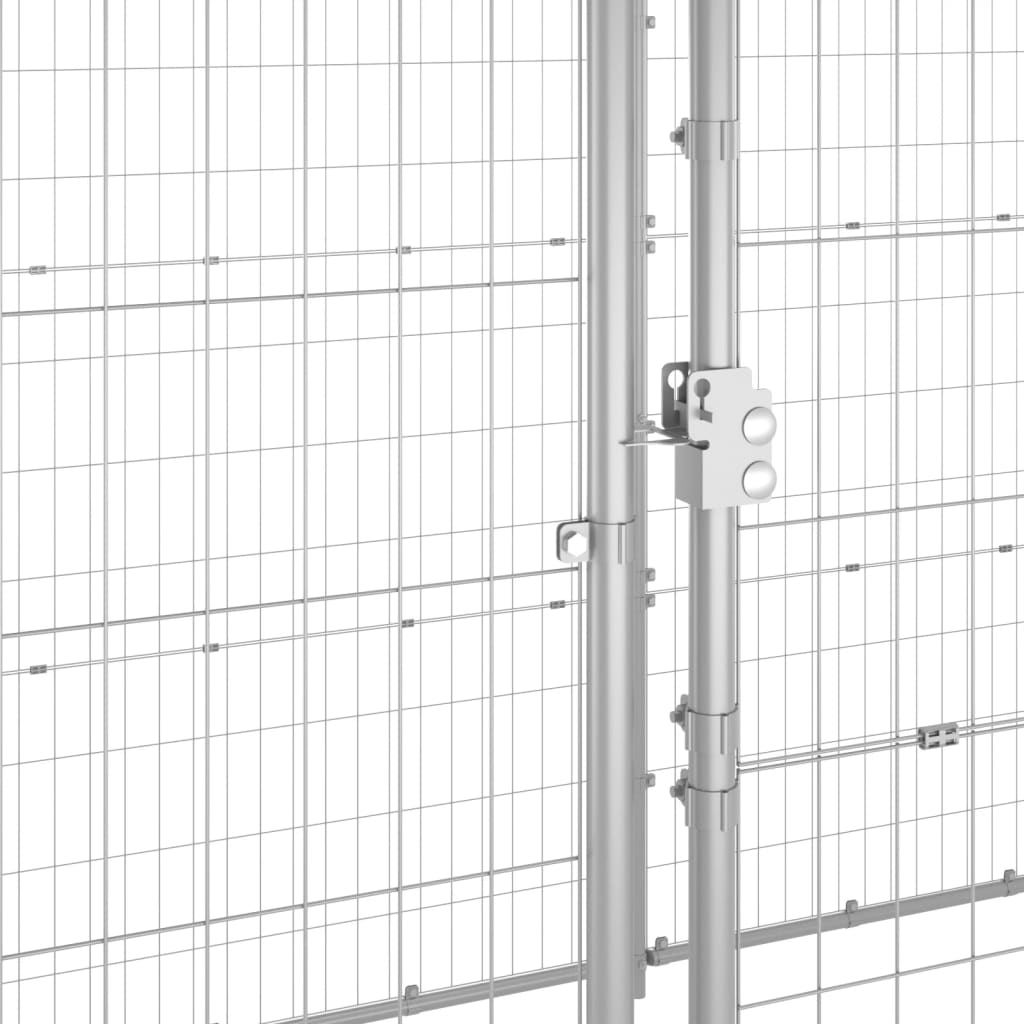 Gabbia per Cani da Esterno in Acciaio Zincato 21,78mÃ‚Â²