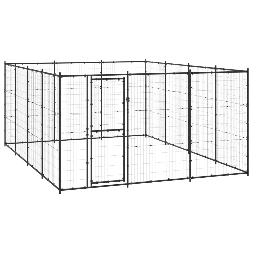 Gabbia per Cani da Esterno in Acciaio 14,52 mÂ²