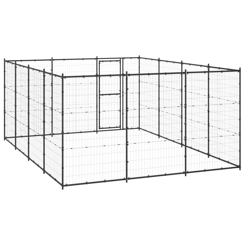 Gabbia per Cani da Esterno in Acciaio 14,52 mÂ²