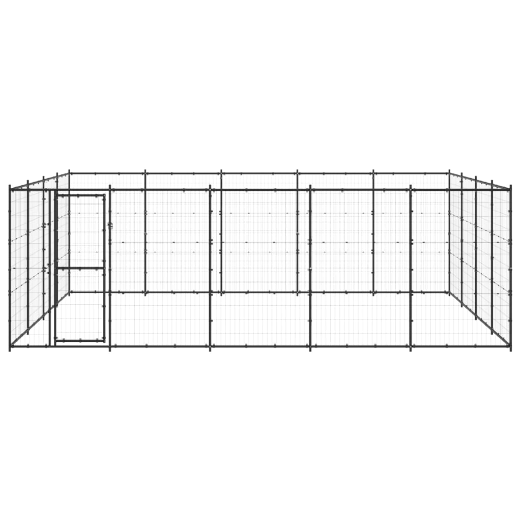 Gabbia per Cani da Esterno in Acciaio 24,2 mÂ²