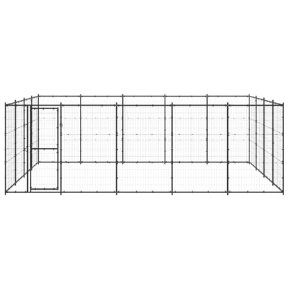 Gabbia per Cani da Esterno in Acciaio 24,2 mÂ²