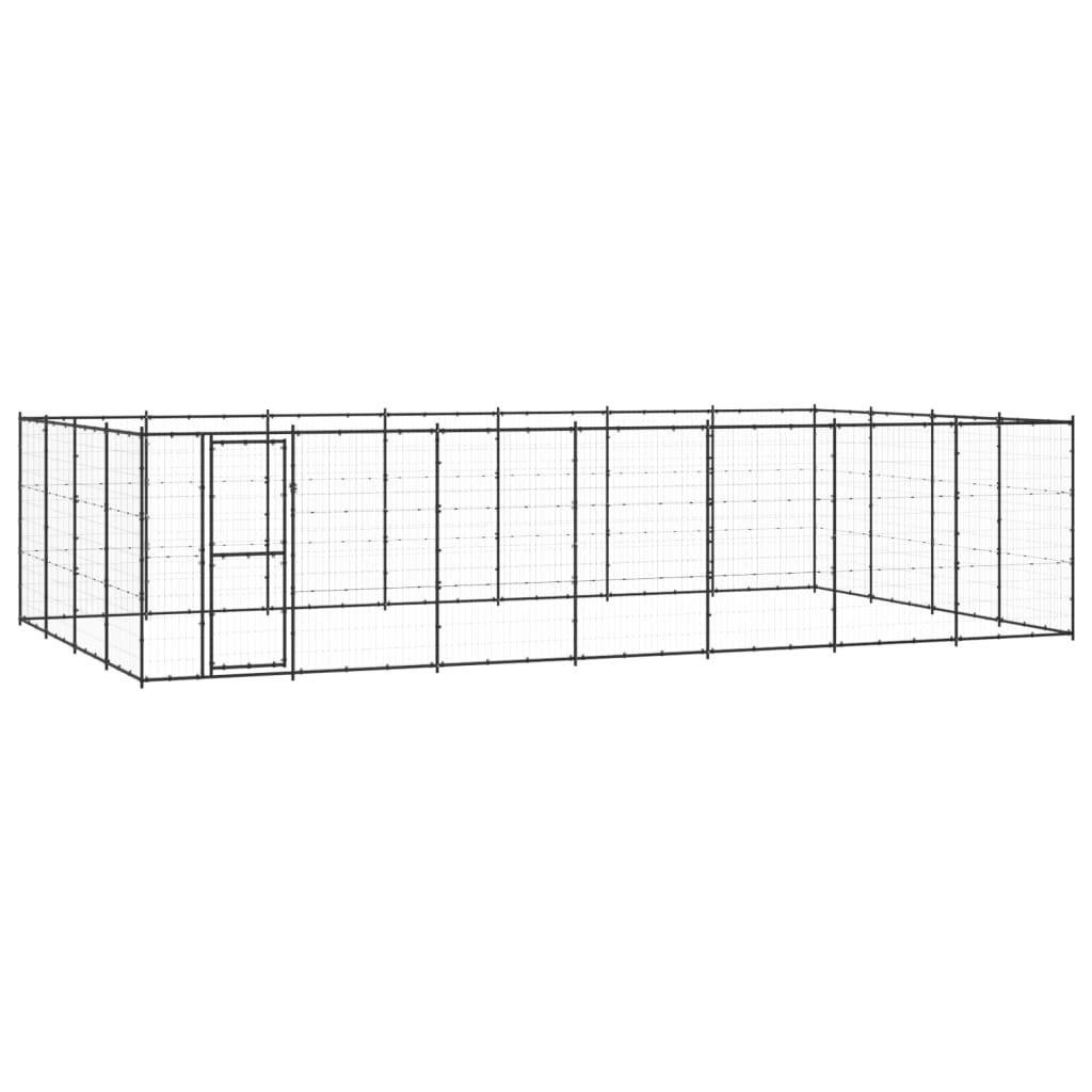 Gabbia per Cani da Esterno in Acciaio 33,88 mÂ²