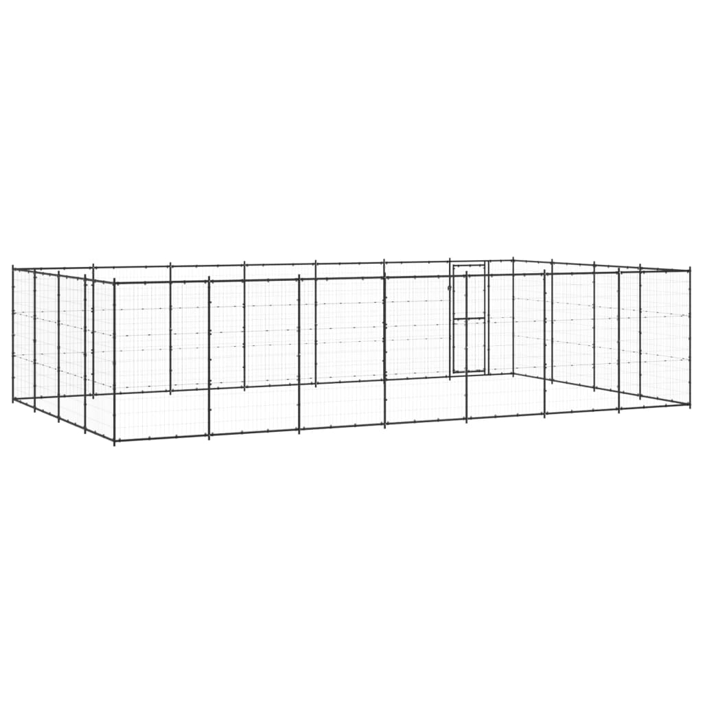 Gabbia per Cani da Esterno in Acciaio 33,88 mÂ²