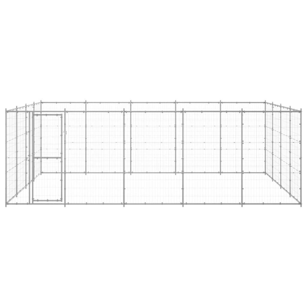 Gabbia per Cani da Esterno in Acciaio Zincato 24,2 mÃ‚Â²