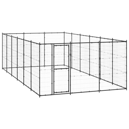 Gabbia per Cani da Esterno in Acciaio 21,78 mÂ²