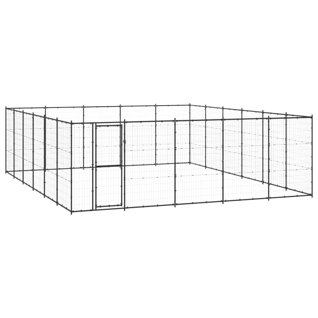 Gabbia per Cani da Esterno in Acciaio 36,3 mÂ²