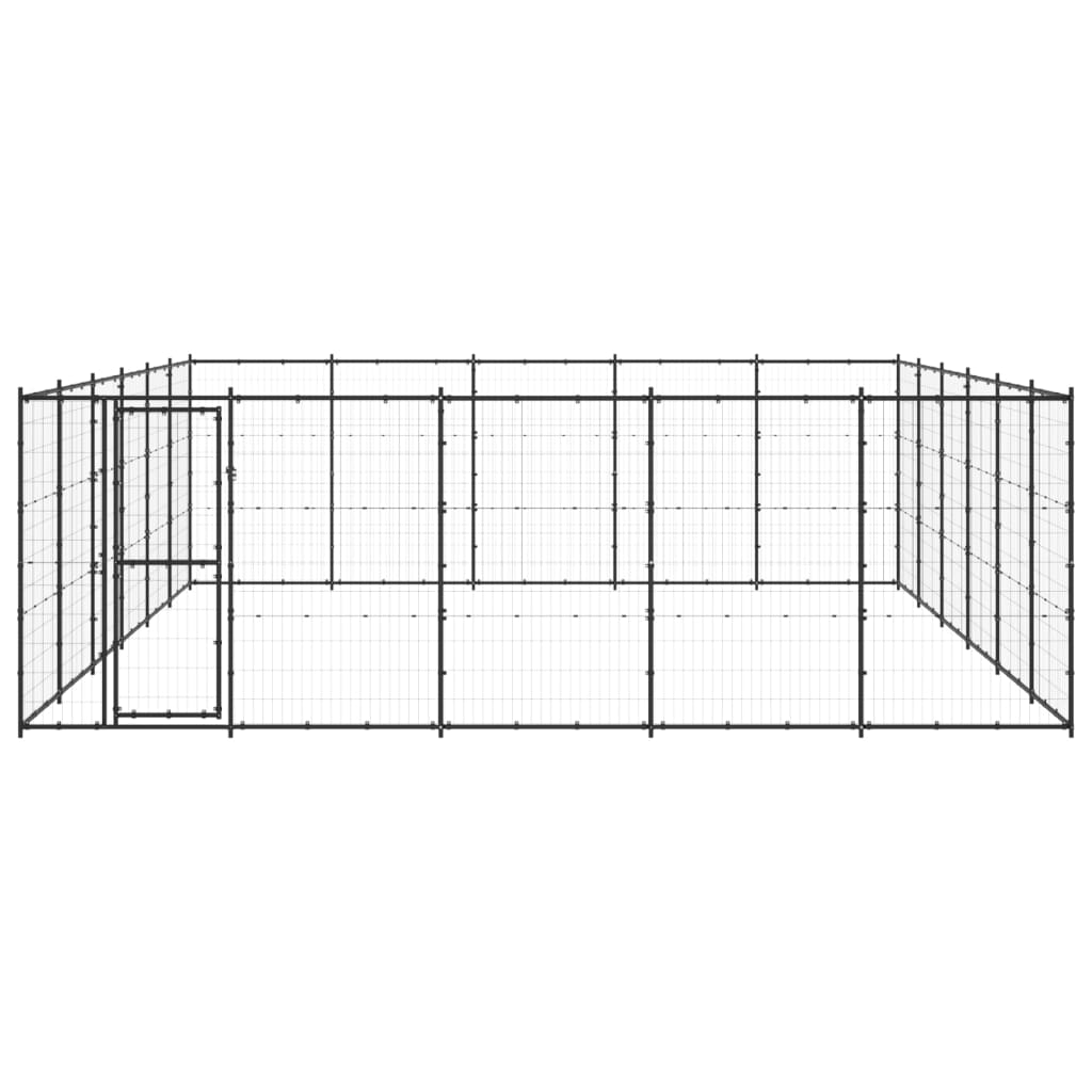 Gabbia per Cani da Esterno in Acciaio 36,3 mÂ²