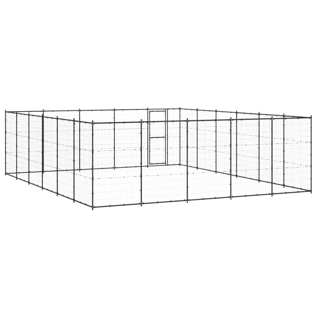 Gabbia per Cani da Esterno in Acciaio 36,3 mÂ²